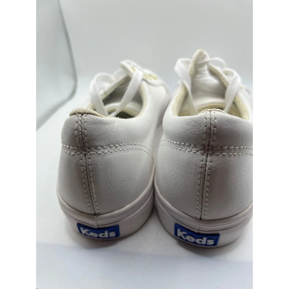 Keds Women's White Leather Dream Foam Sneakers Comfort Low‎ Top Shoes
